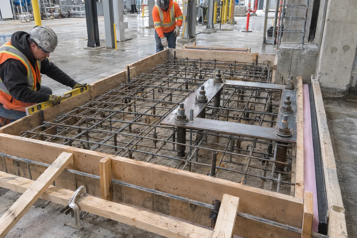 Equipment & Machinery Pads active worksite overview in Welland and the Niagara Region, Ontario