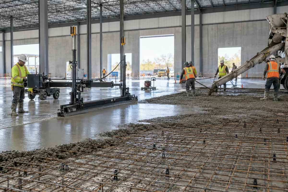 Warehouse & Industrial Floors active worksite overview in Welland and the Niagara Region, Ontario